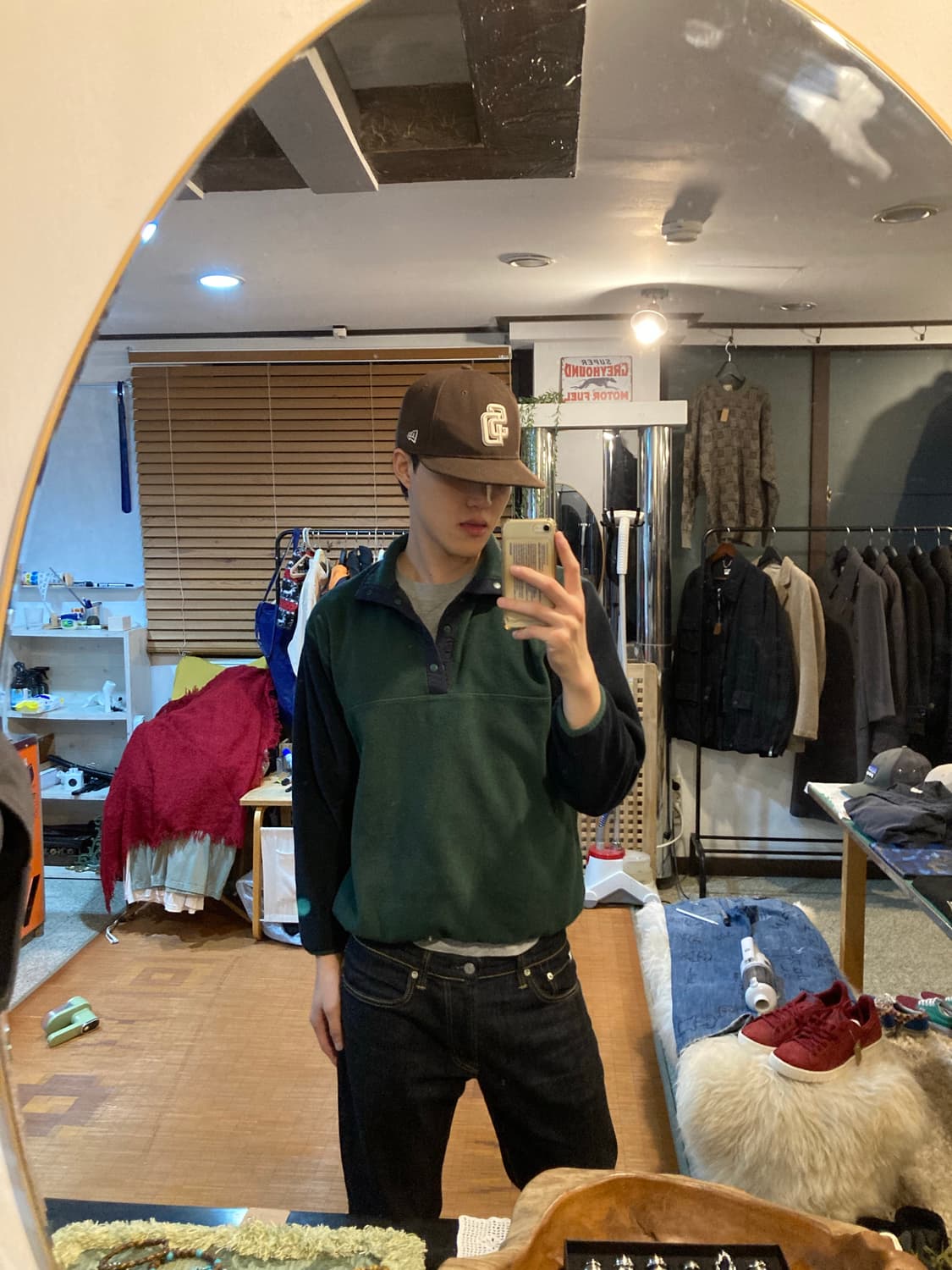 JPN vtg 스냅 플리스 풀오버 상품이미지2