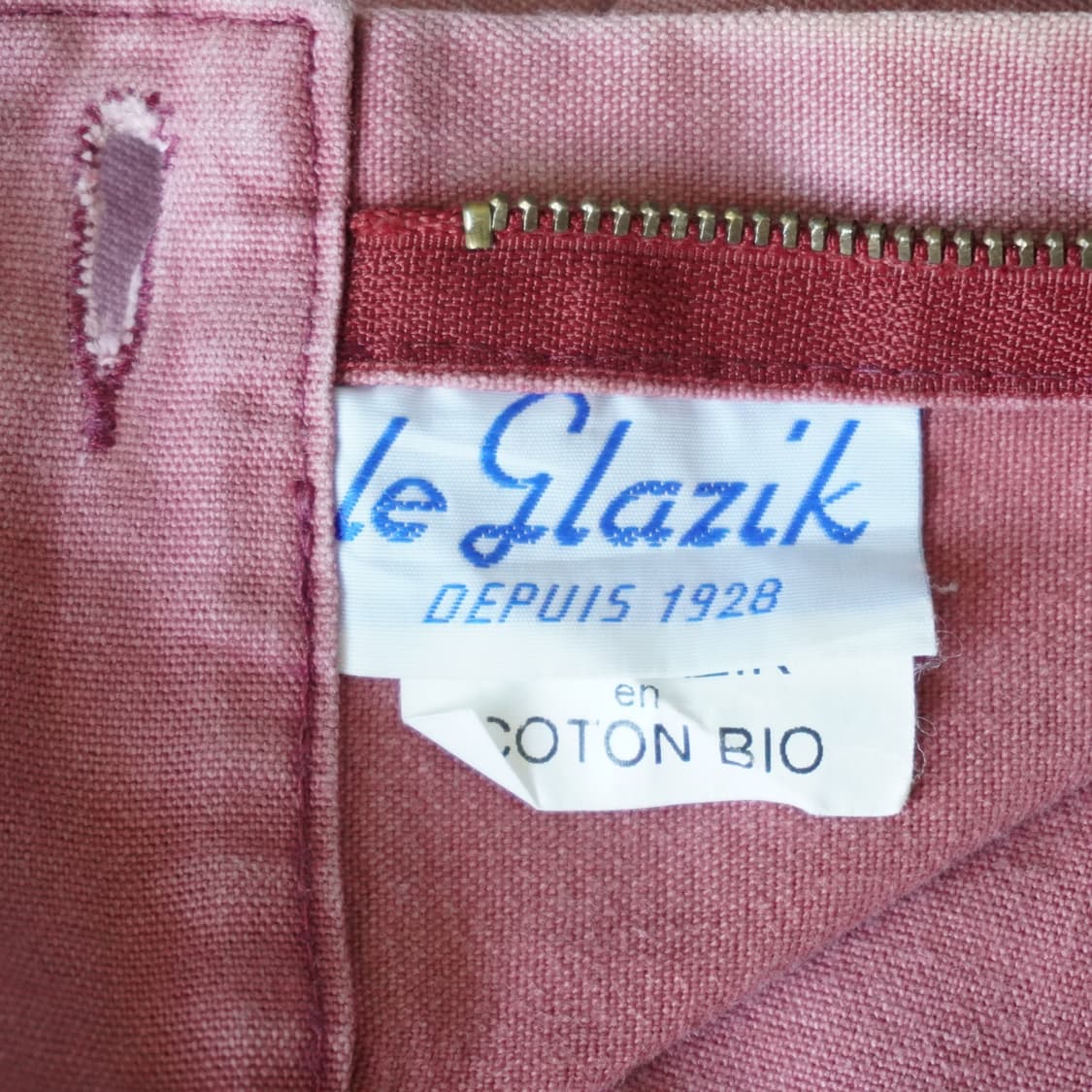 르글라직 Le Glazik 워시드핑크 프렌치 워크 팬츠 50 상품이미지5