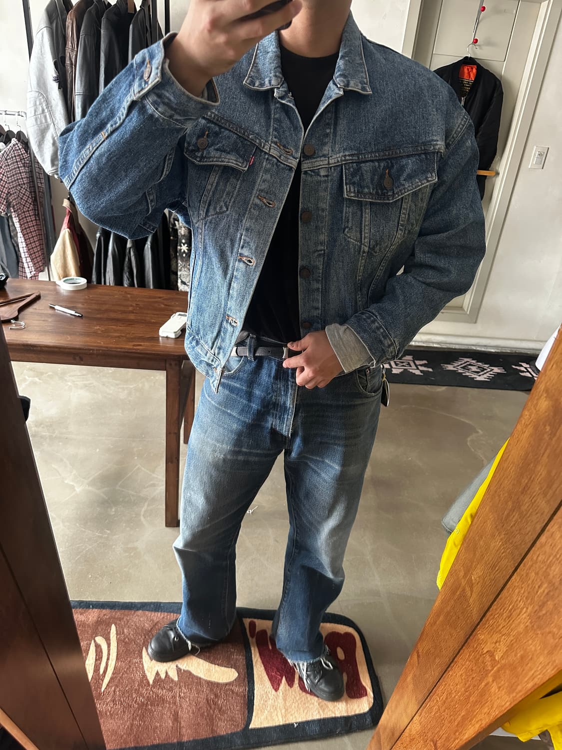 90s Levis 리바이스 데님 트러커 자켓 mexico 상품이미지2