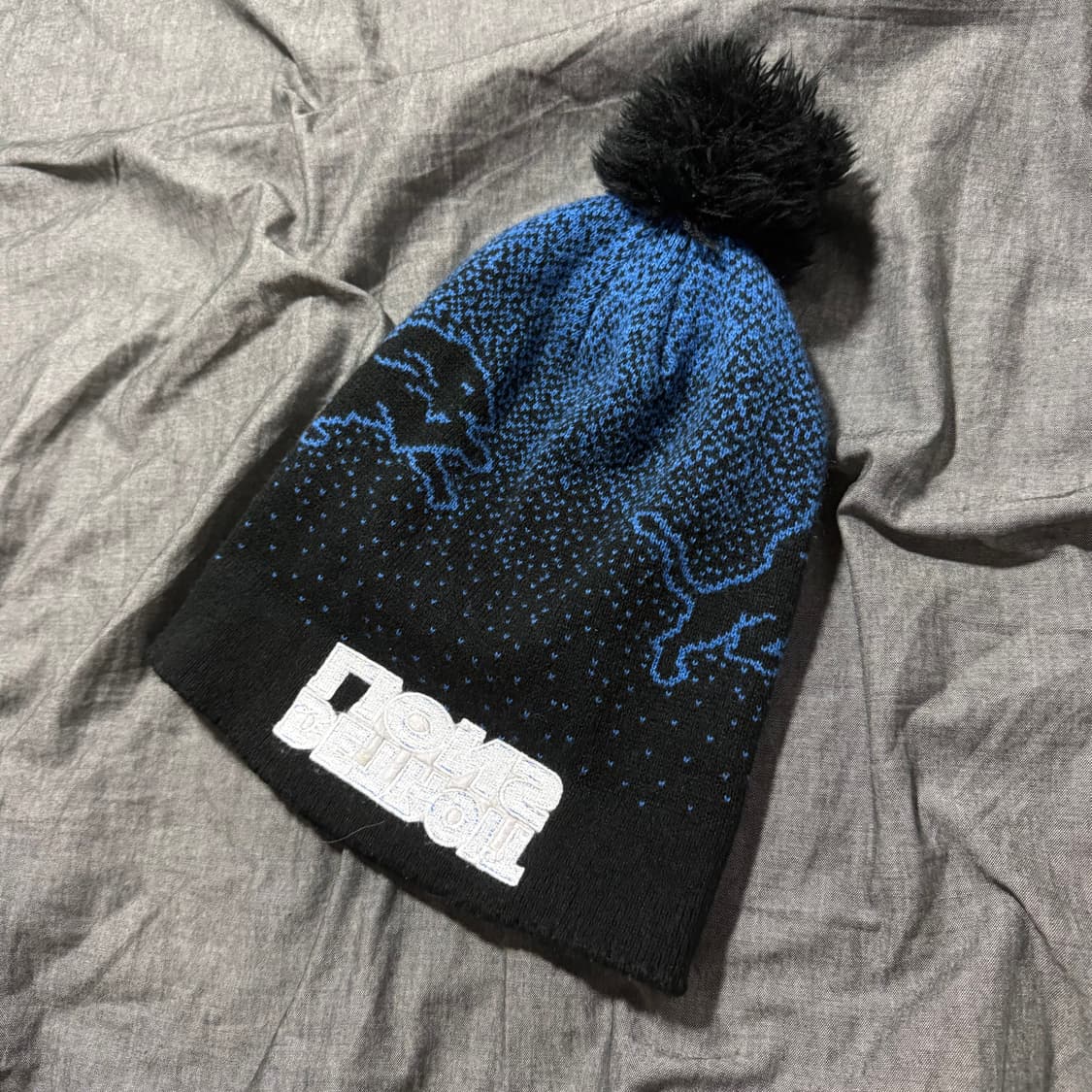 Detroit Lions Pom Beanie (Youth) 상품이미지5