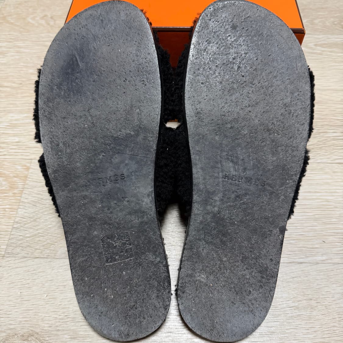 [S+급/43] 에르메스 이즈미르 시어링 퍼 샌들 슬리퍼 상품이미지8