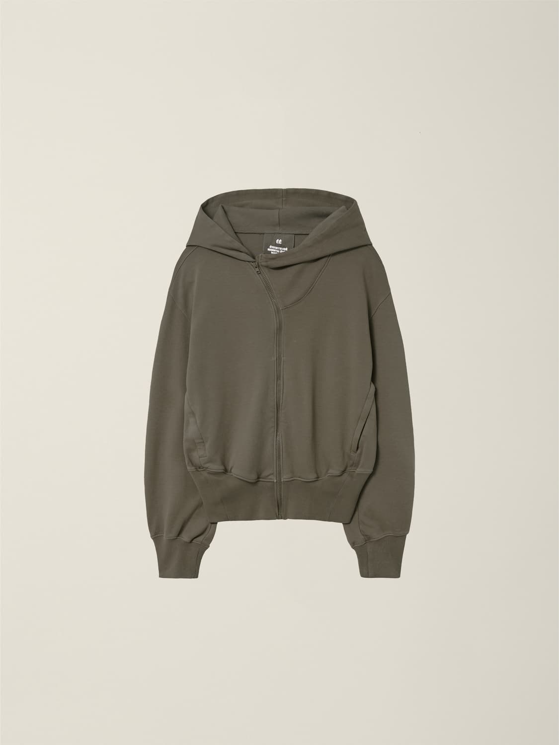 EE 커브드 후드집업 모카 XL 상품이미지1