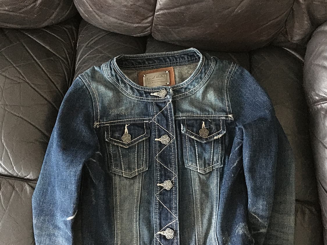 rose button denim jacket 상품이미지8