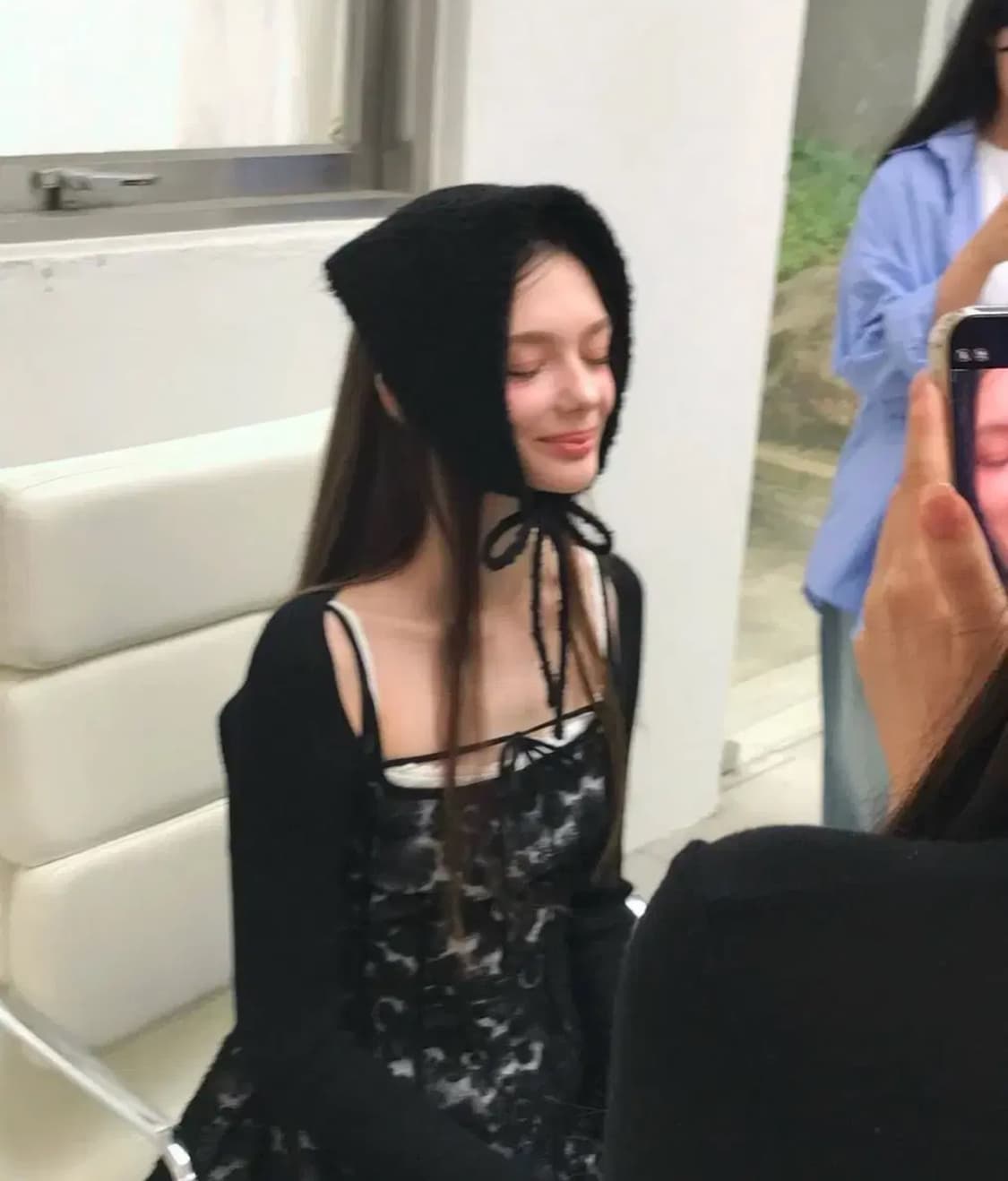 라벨르블랑 로즈 누아 블랑 원피스+가디건 상품이미지4