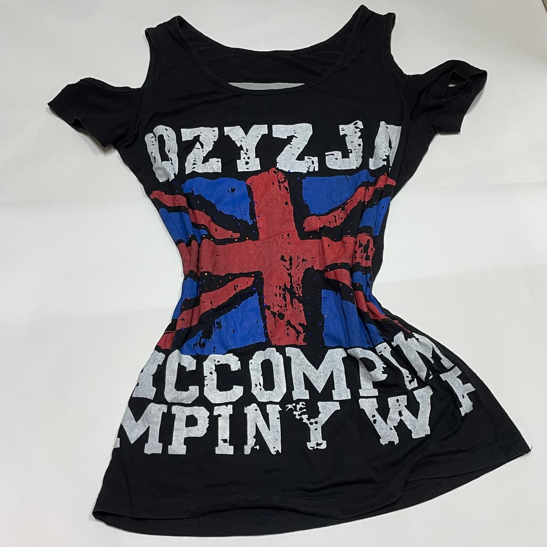 Shop 502 오프숄더 데미지 포인트 티셔츠 상품이미지3