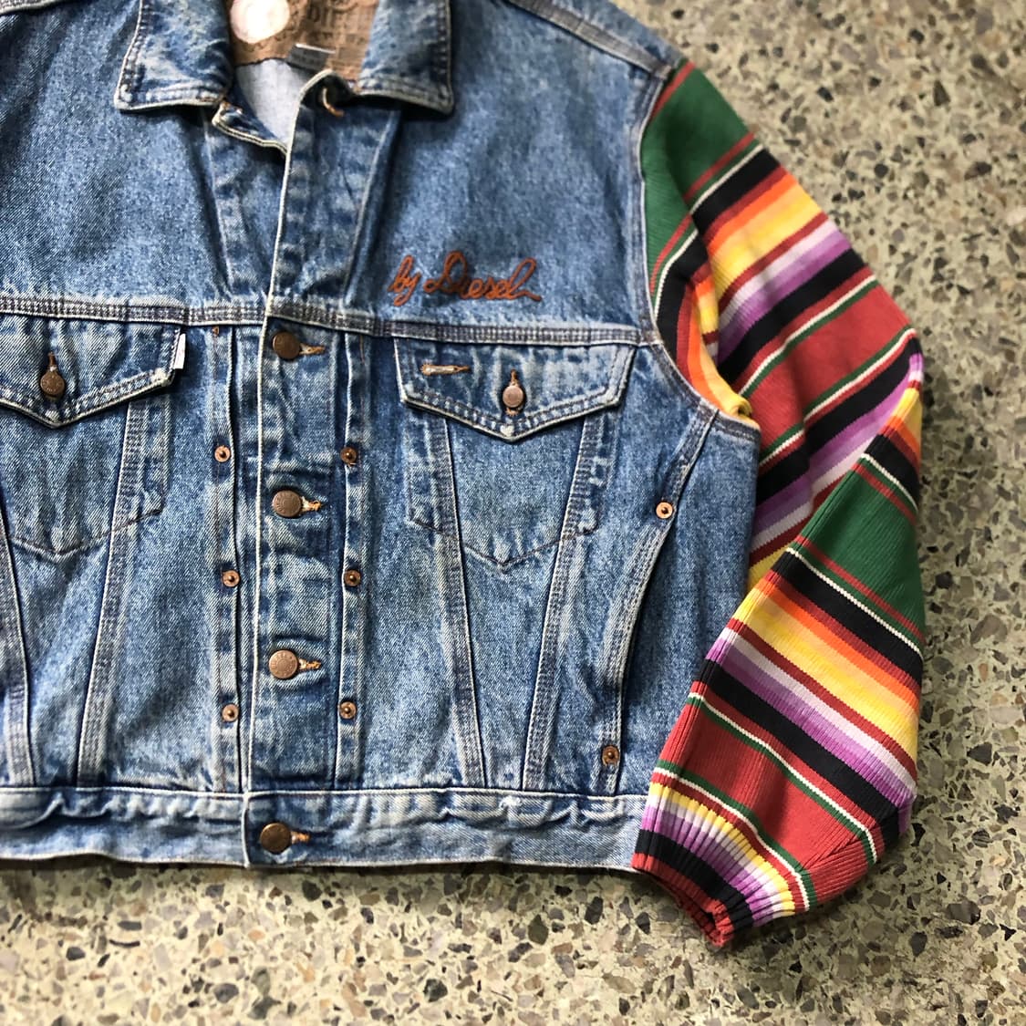 [L] 디젤 Tribe 디테일 데님 자켓 상품이미지4