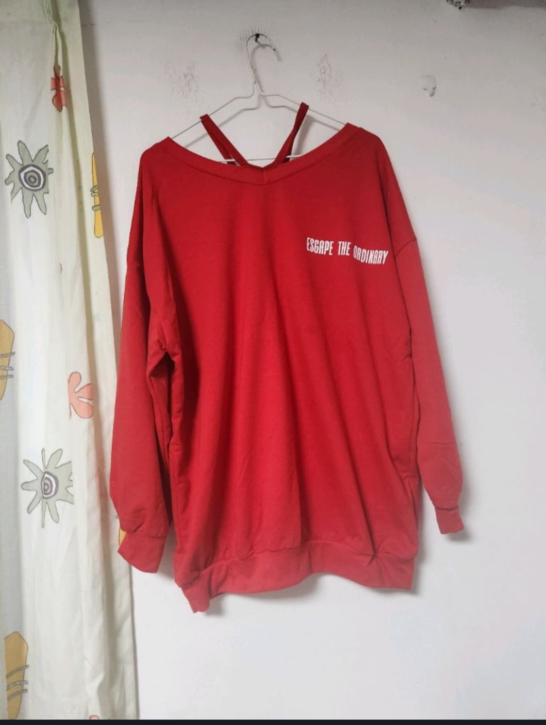 빅사이즈 빨강 긴팔티 F(~99) 상품이미지2