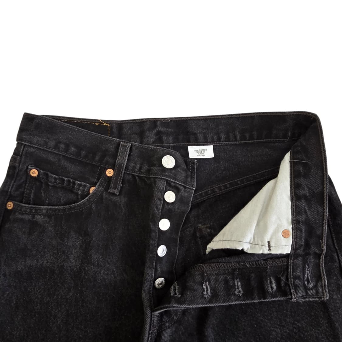 Levis 리바이스 501 블랙 데님 팬츠 상품이미지2