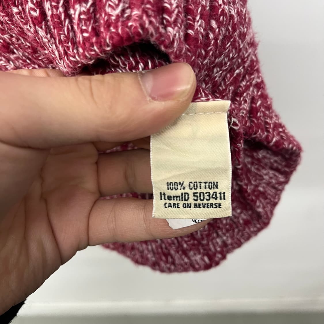 엘엘빈 꽈배기 니트 여XL 상품이미지5