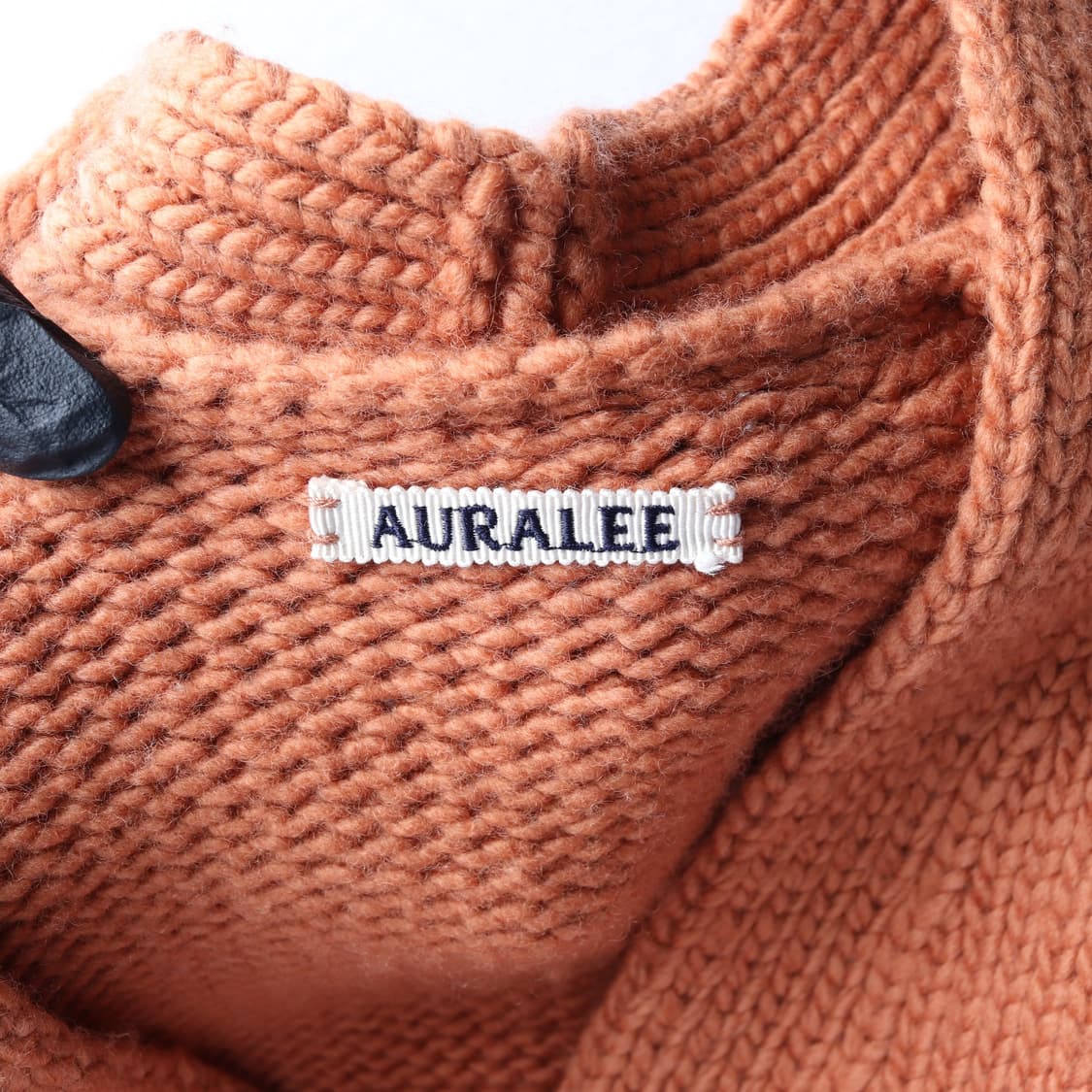 오라리 울100% 오렌지 울 니트 브이넥 가디건
 상품이미지5