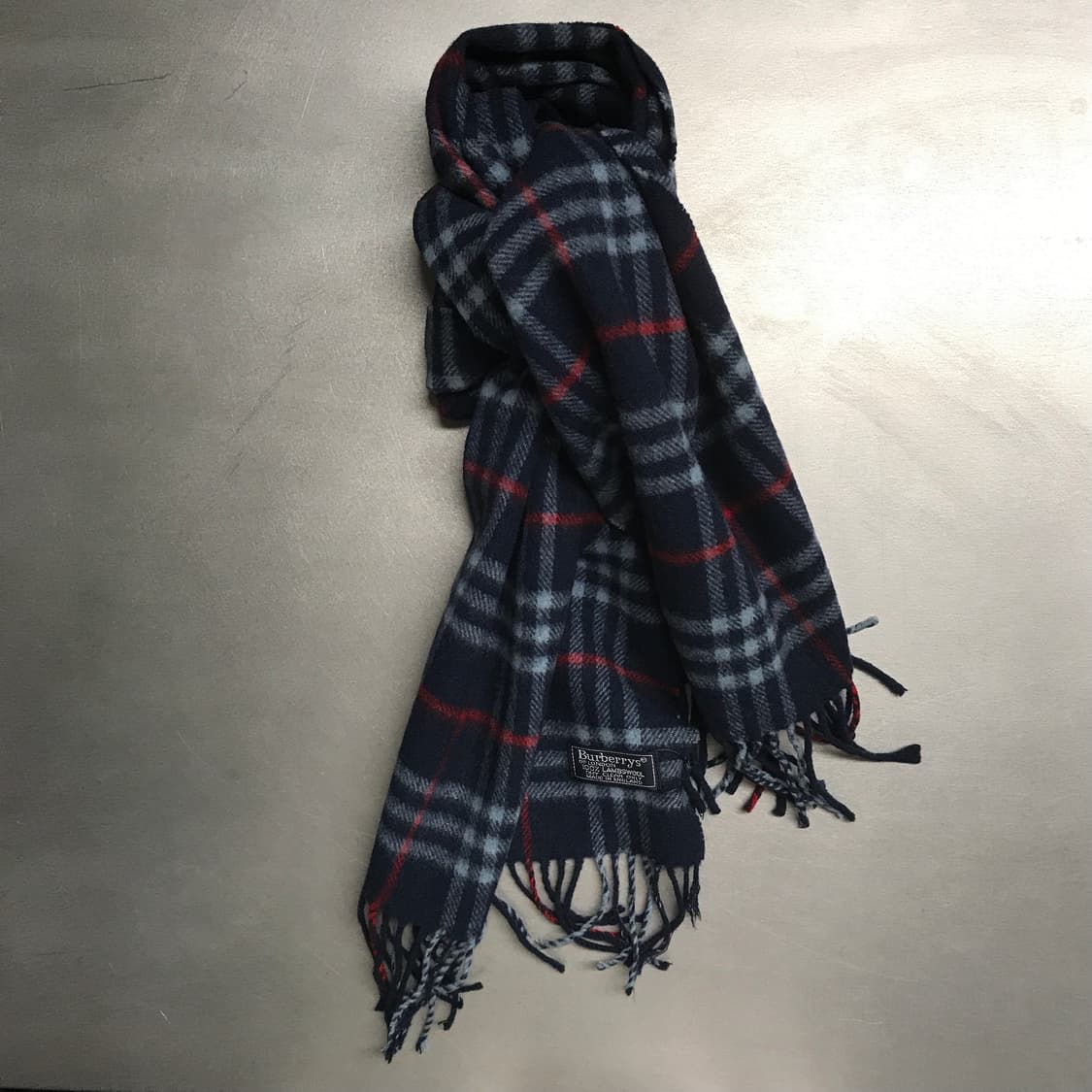 버버리 정품 램스울 머플러 네이비 상품이미지1