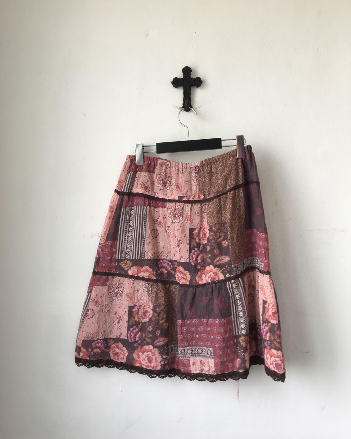 Patch work midi skirt 상품이미지2