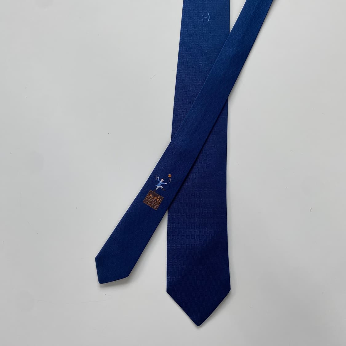 신형 에르메스 H모노그램 넥타이 정품 명품(HERMES) 7.7cm 상품이미지2