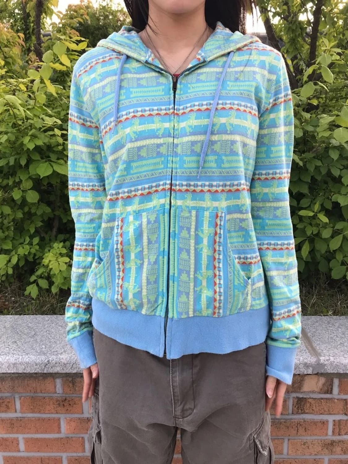 TITICACA Ethnic Pattern Zip Hoodie 상품이미지3