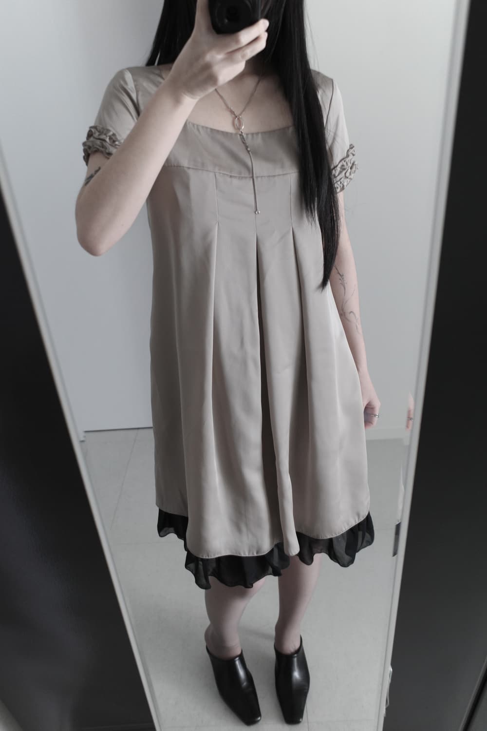 square frill dress 스퀘어 프릴 원피스 상품이미지6