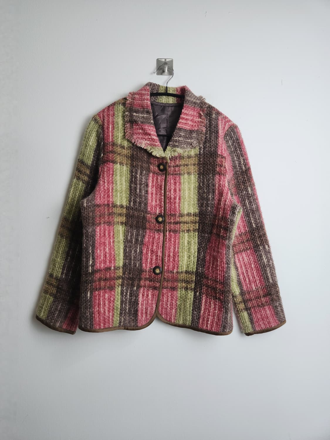 체크 울 자켓 상품이미지7