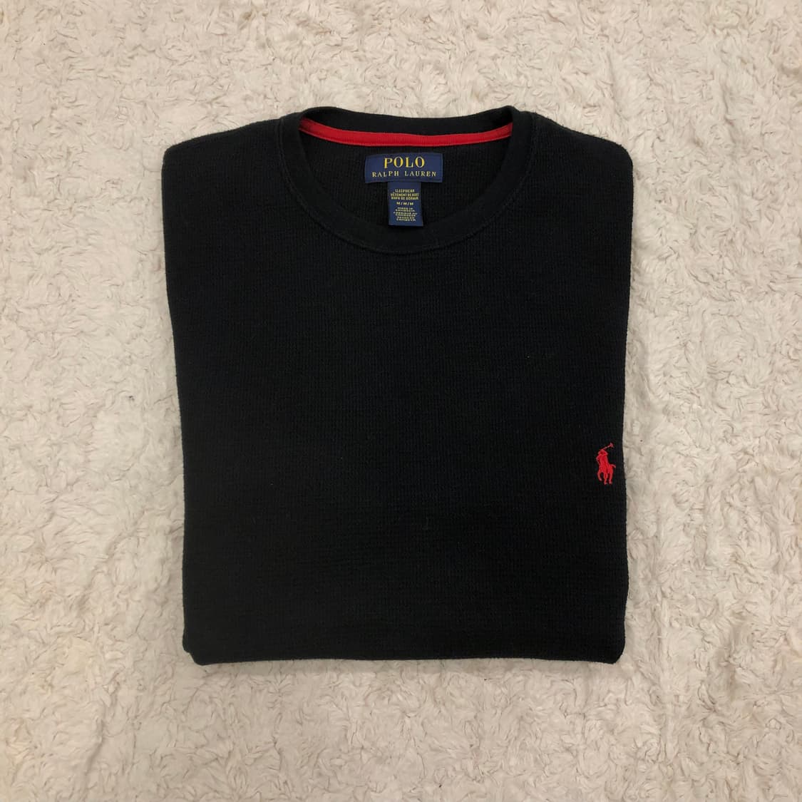 폴로 랄프로렌 와플 롱슬리브 긴팔 티셔츠 상품이미지1