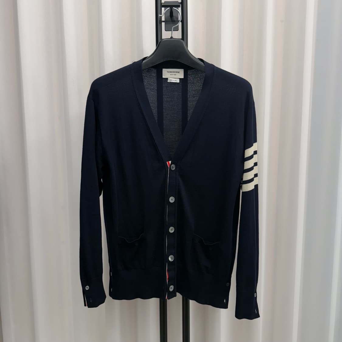 [5] 톰브라운 메리노 울 가디건 네이비 상품이미지1