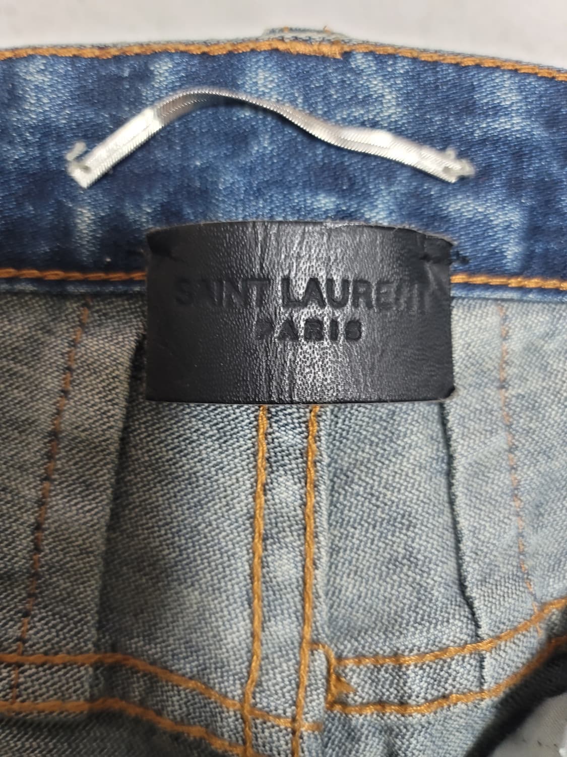 입생로랑 데미지드 데님 청바지 허리단면43 기장105 상태굿 상품이미지3