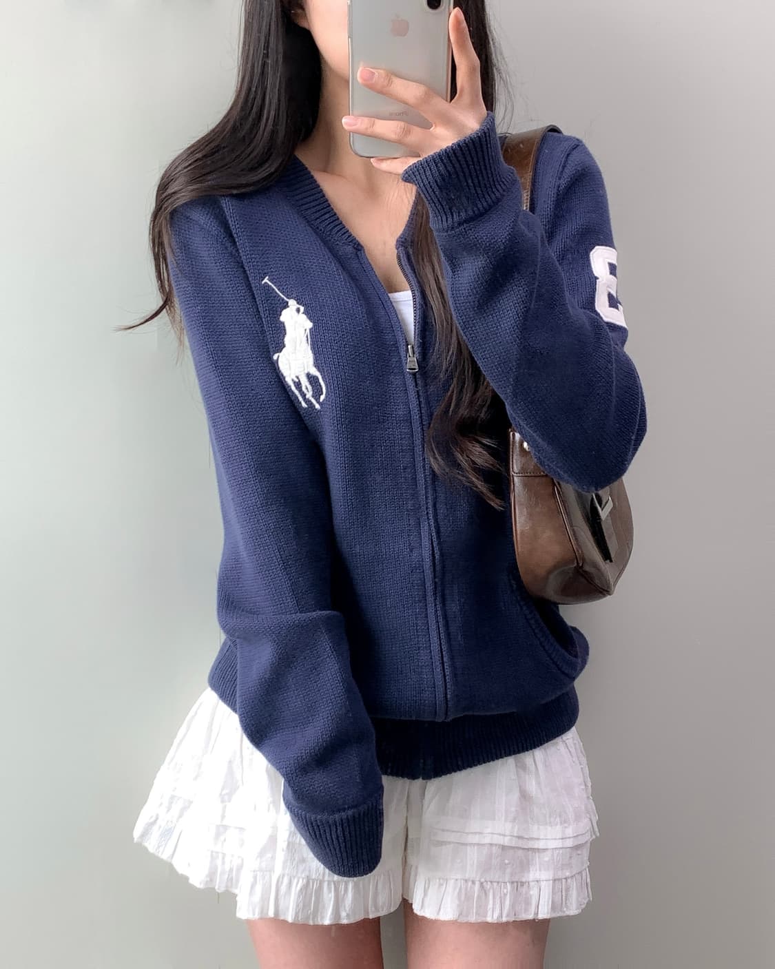 폴로 빅포니 니트 집업 상품이미지1