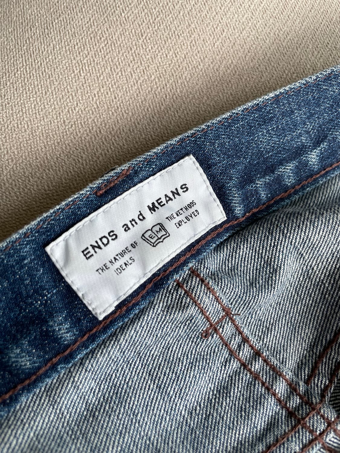 ENDS AND MEANS 5 Pocket Washed Indigo 상품이미지2
