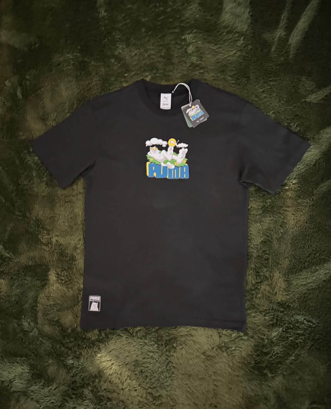 [S] 푸마 X RIPNDIP 립앤딥 콜라보 릴렉스 핏 그래픽 티셔츠 상품이미지1