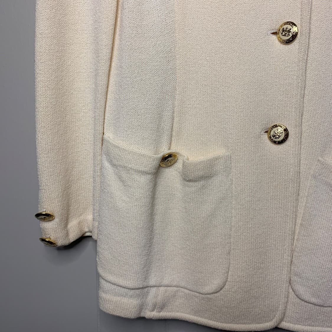 명품 ST.JOHN 센존 컬렉션라인 럭셔리 골드버튼장식 클래식 자켓 상품이미지4