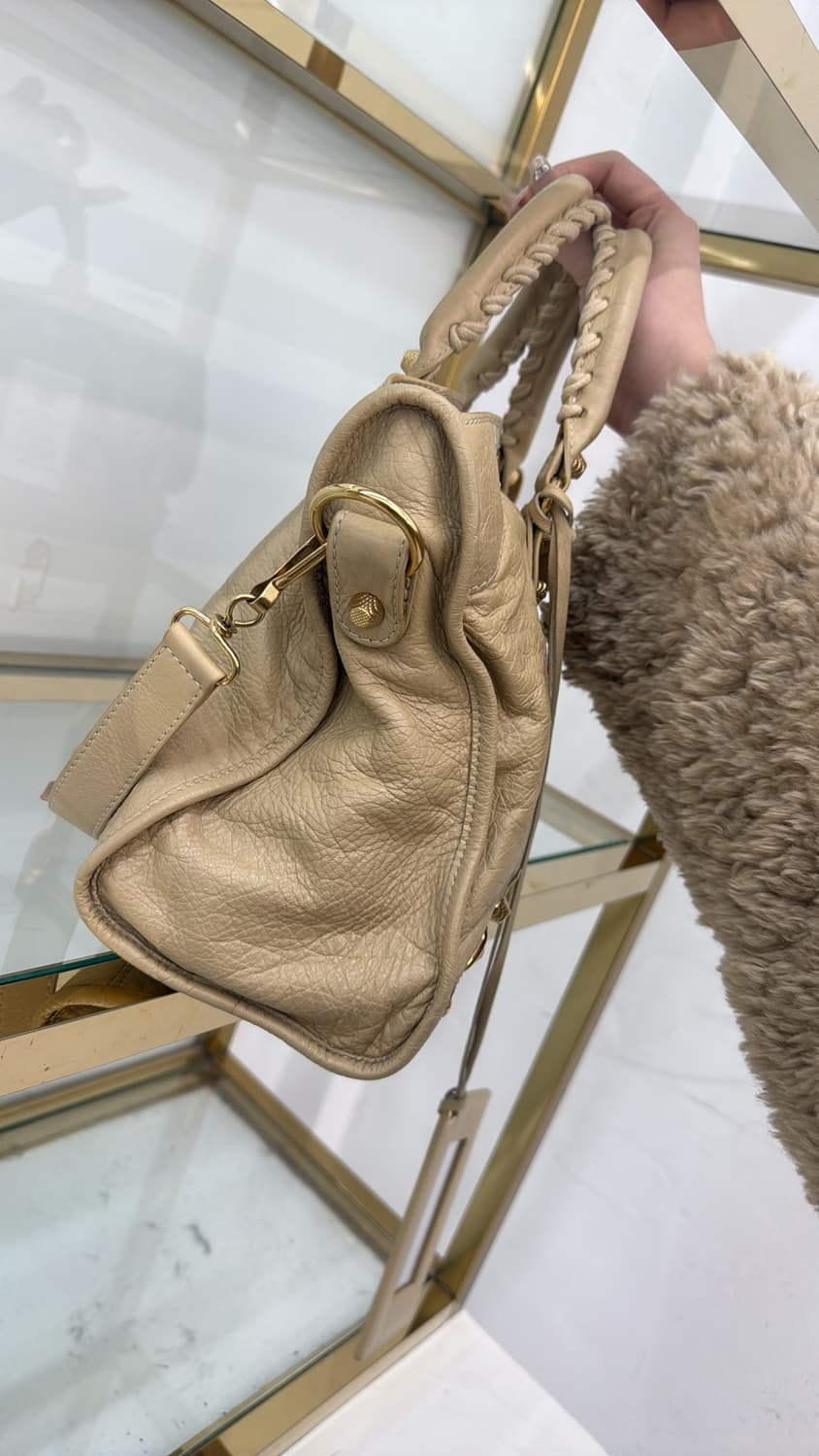 발렌시아가 모터백 베이지 미디움 상품이미지2