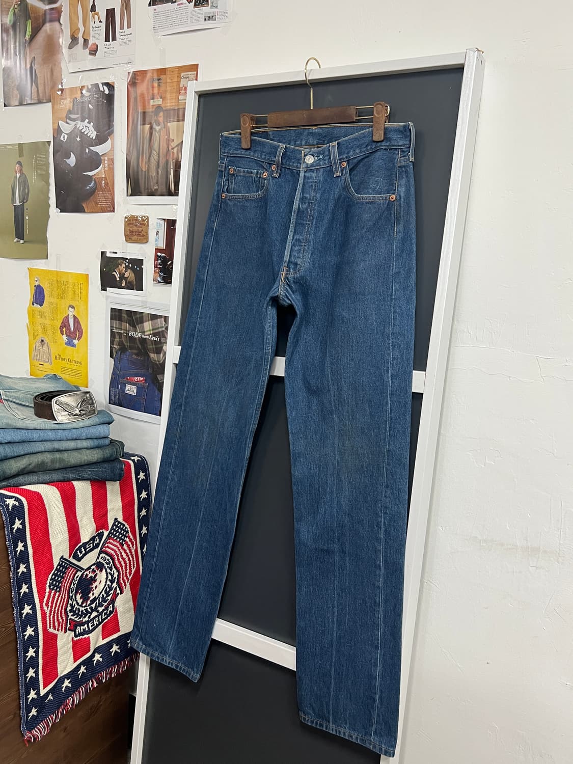 00s Levis 리바이스 501 버튼플라이 스트레이트 데님 팬츠 상품이미지10