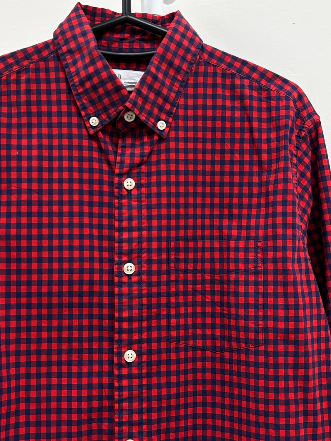 빈티지 레드 체크 셔츠 상품이미지6