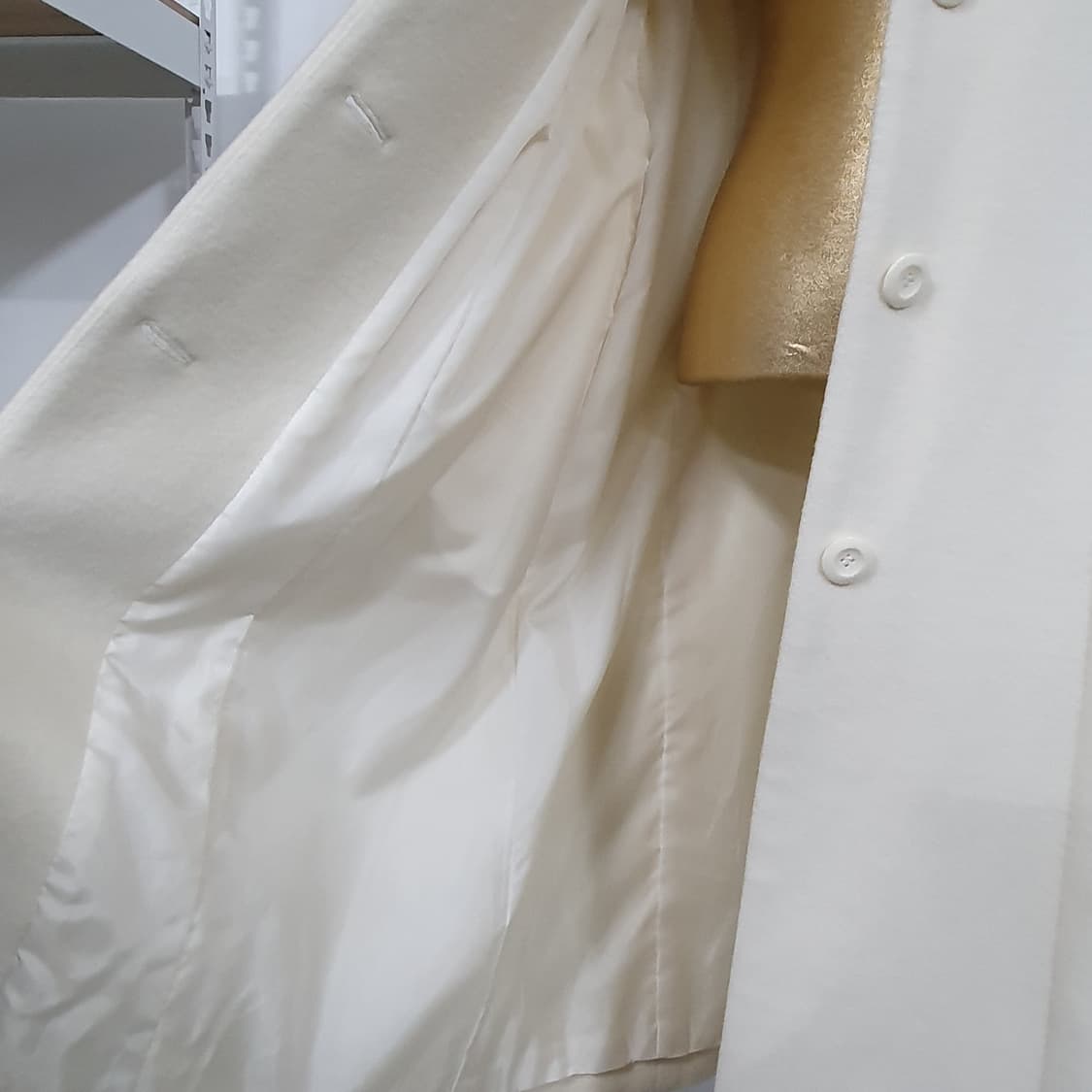 빈티지 아이보리 폭스퍼 앙고라 롱 코트 히메갸루 핀터깔 상품이미지4