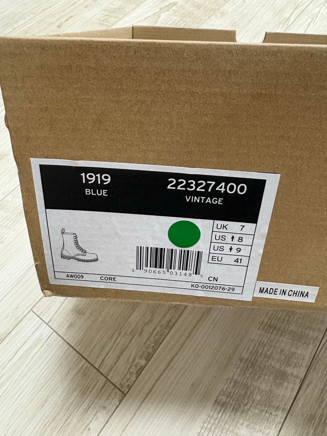 닥터마틴 1919 블루블랙 260 상품이미지8