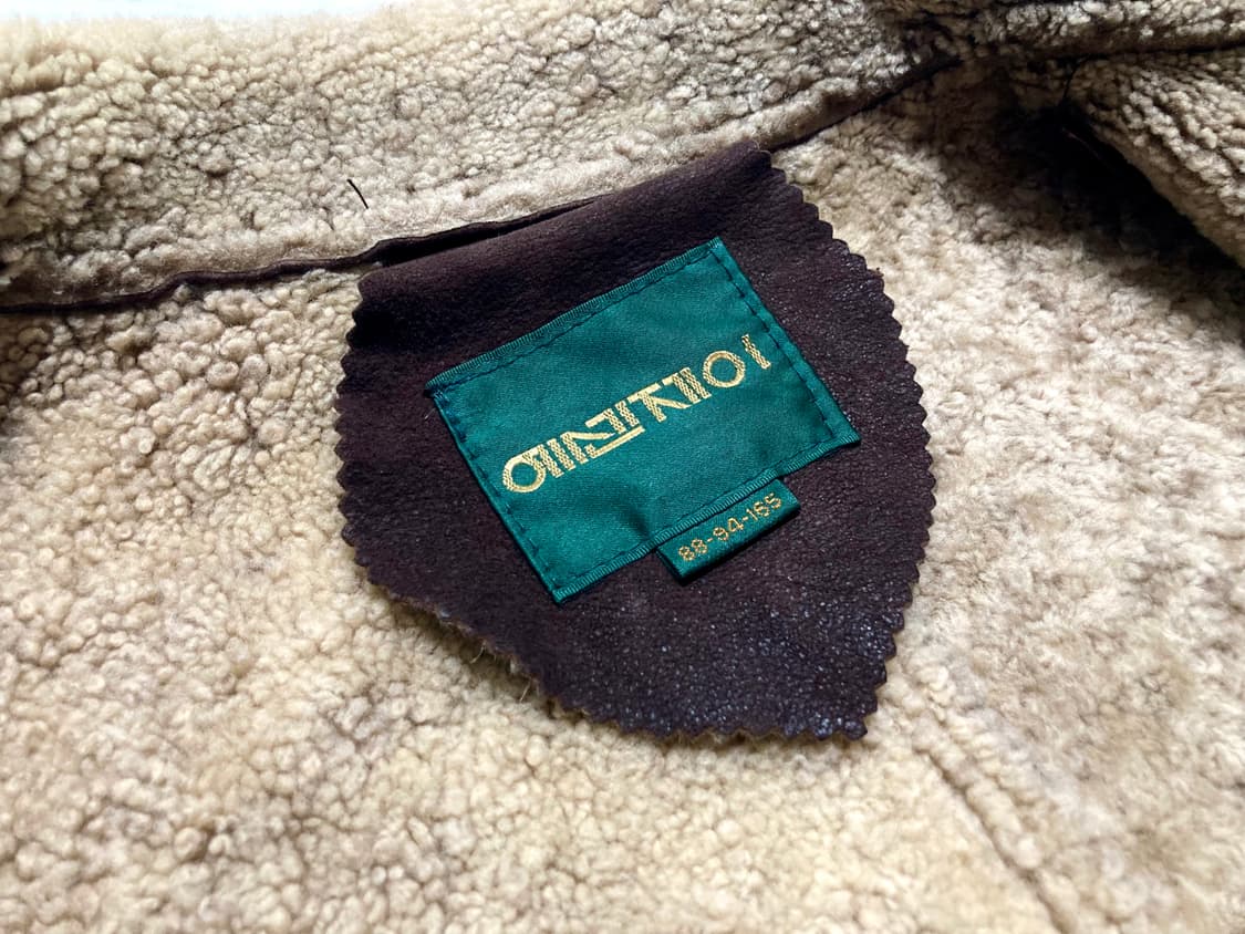 90s 램스킨 양가죽 순양모 쉐르파 무스탕 100-105 상품이미지7