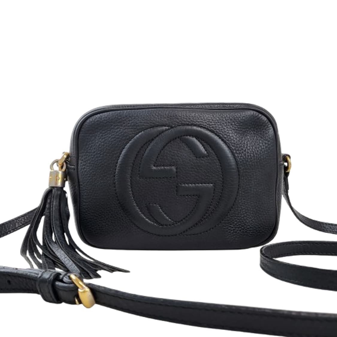 정품 구찌 소호 태슬 디스코백 블랙 스몰 상품이미지2