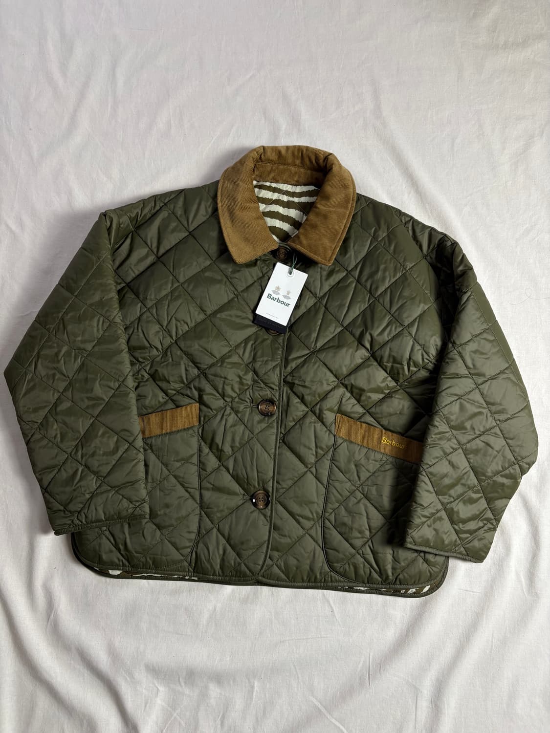 Barbour 바버 x 하우스 오프 해크니 그렌스덴 리버시블 퀼트 자켓 상품이미지1