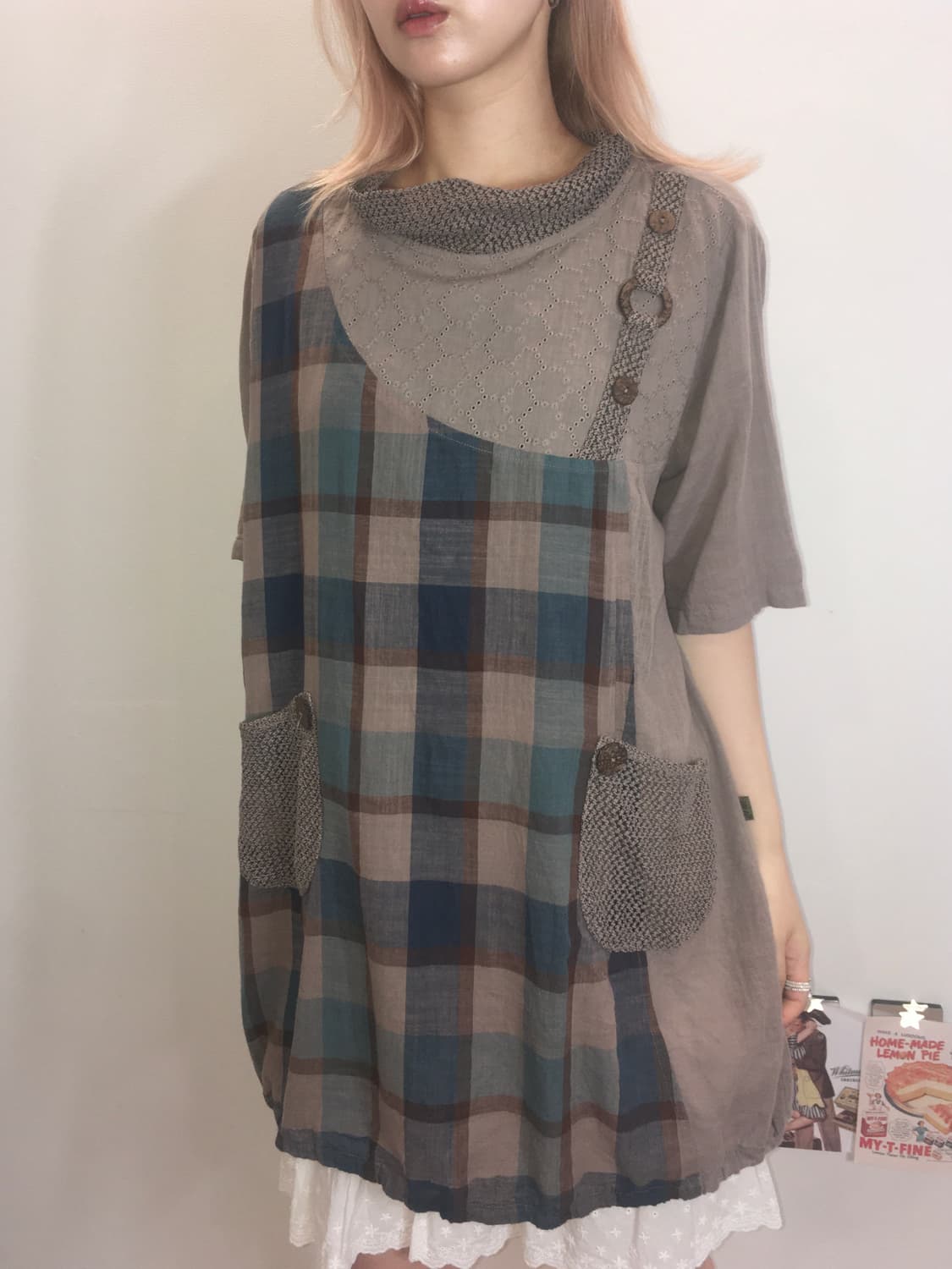 일본빈티지 모리 오리엔탈 포켓 원피스 상품이미지2