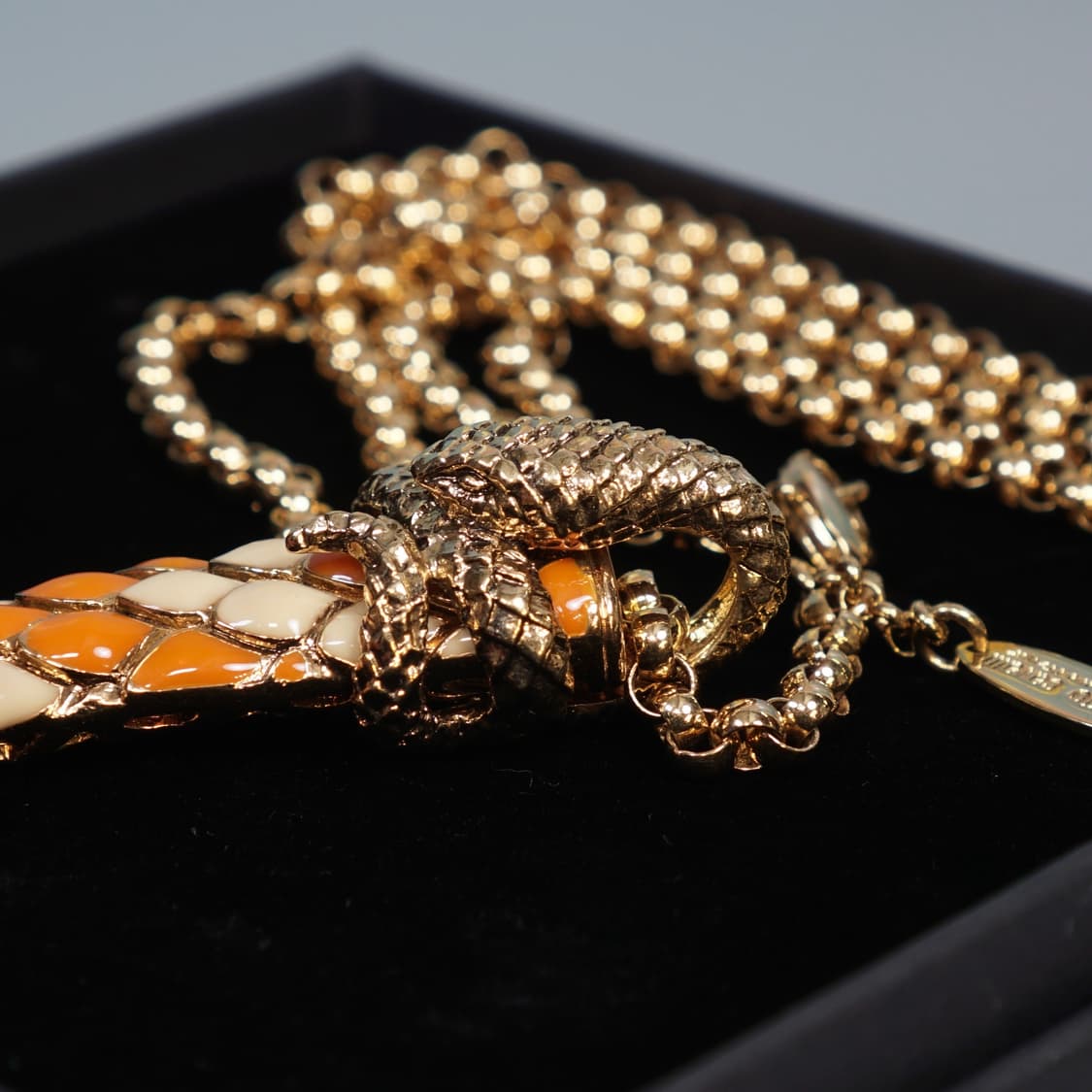 로베르토 카발리 이태리 혼 스네이크 목걸이 상품이미지5