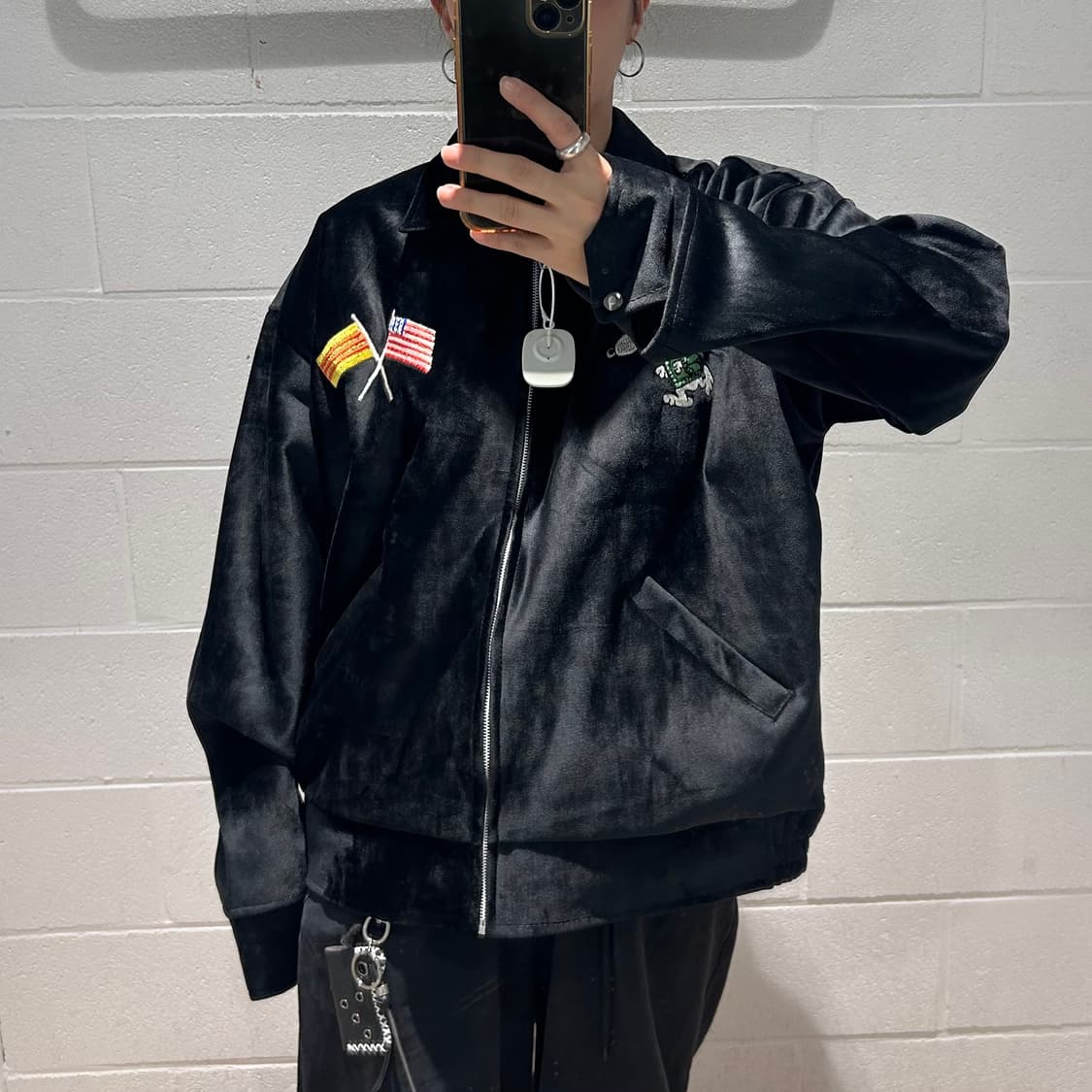 Vintage Snoopy Embroidery Velvet Jacket 상품이미지9