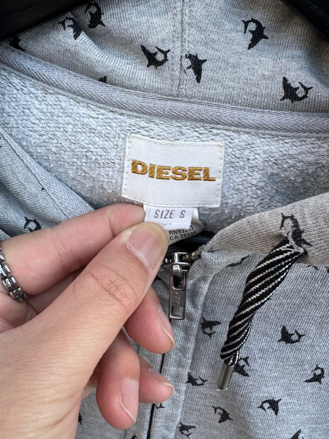 Diesel 디젤 도트 후드집업 상품이미지3