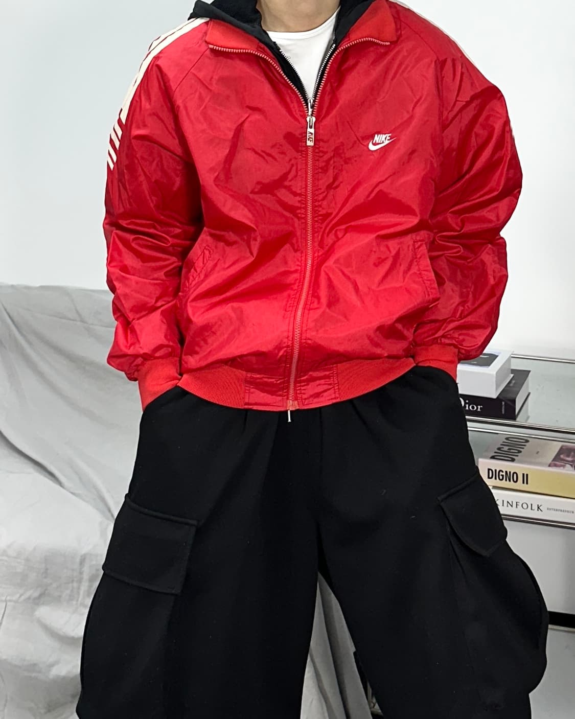 한국나이키 80s 올드스쿨 바람막이 L 상품이미지1