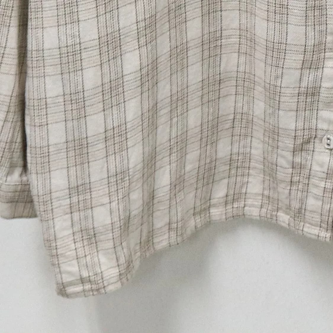 MUSHROOM 체크 빅카라 블라우스 63532 상품이미지4