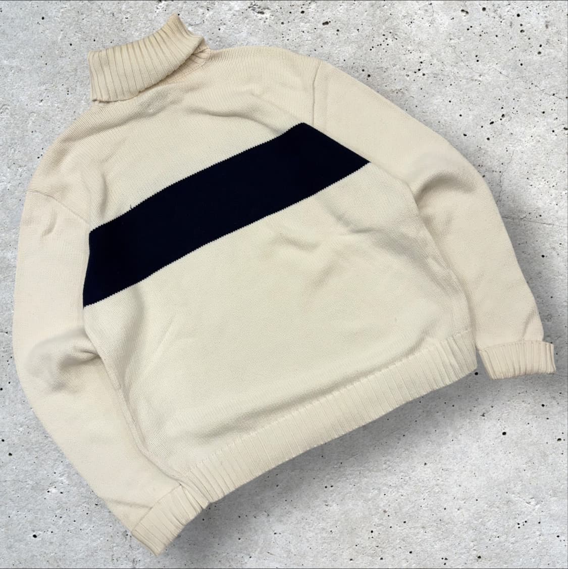 [M] 폴로 랄프로렌 아이보리 터틀넥 니트 스웨터 D128 상품이미지2