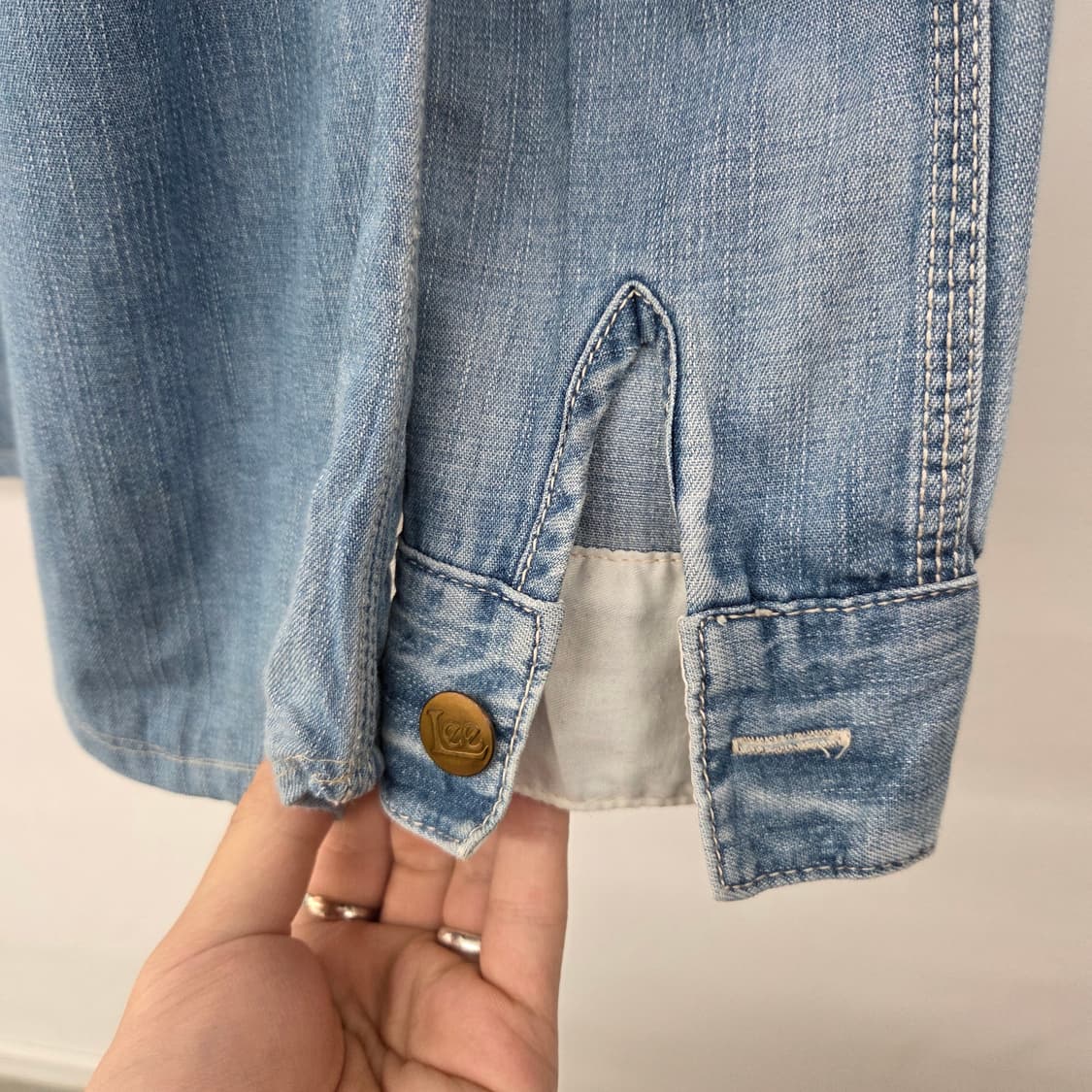 Lee 데님 셔츠 자켓 빈티지 스타일 여s 상품이미지8