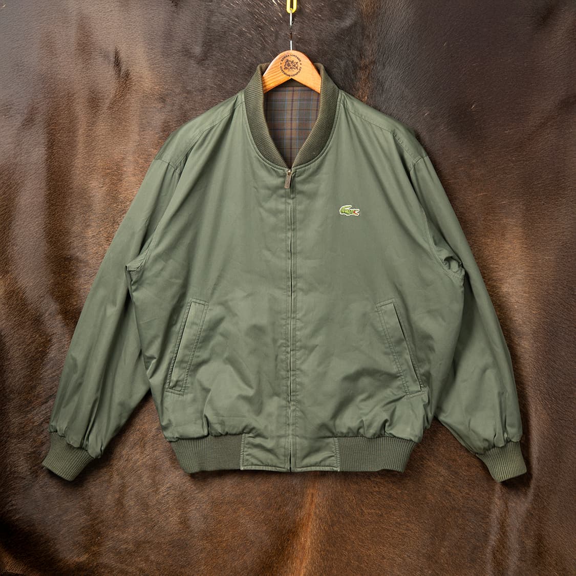 [110] 90s 서광 라코스테 리버서블(양면) 블루종  상품이미지4