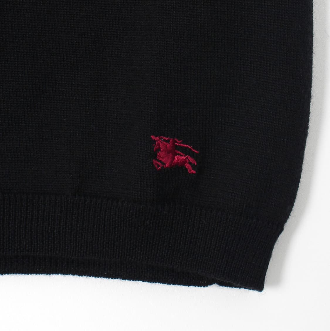 버버리 블랙 메리노울 반팔 니트 S 상품이미지6