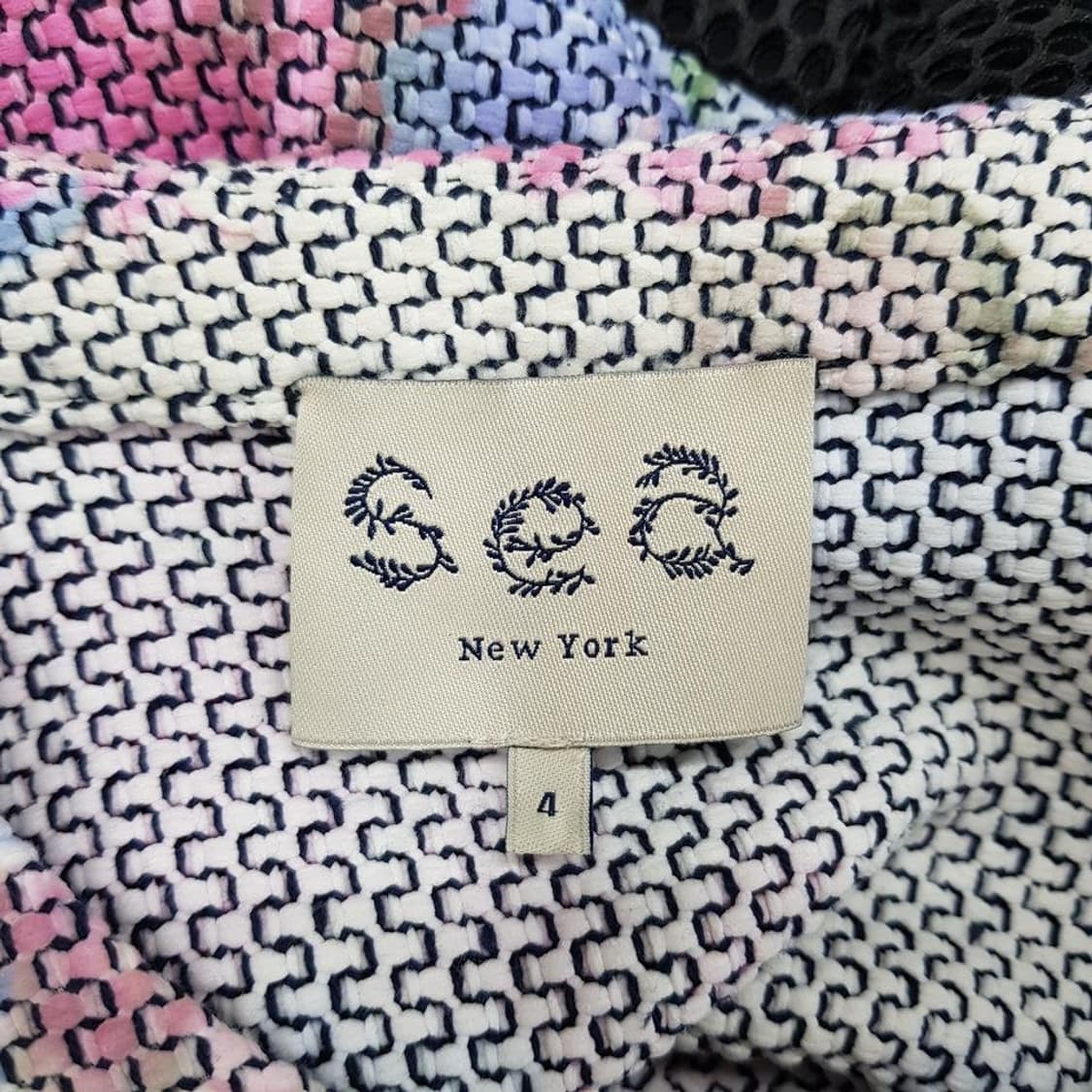 SEA New York 플라워 메쉬 배색 플레어 원피스 4사이즈 상품이미지5