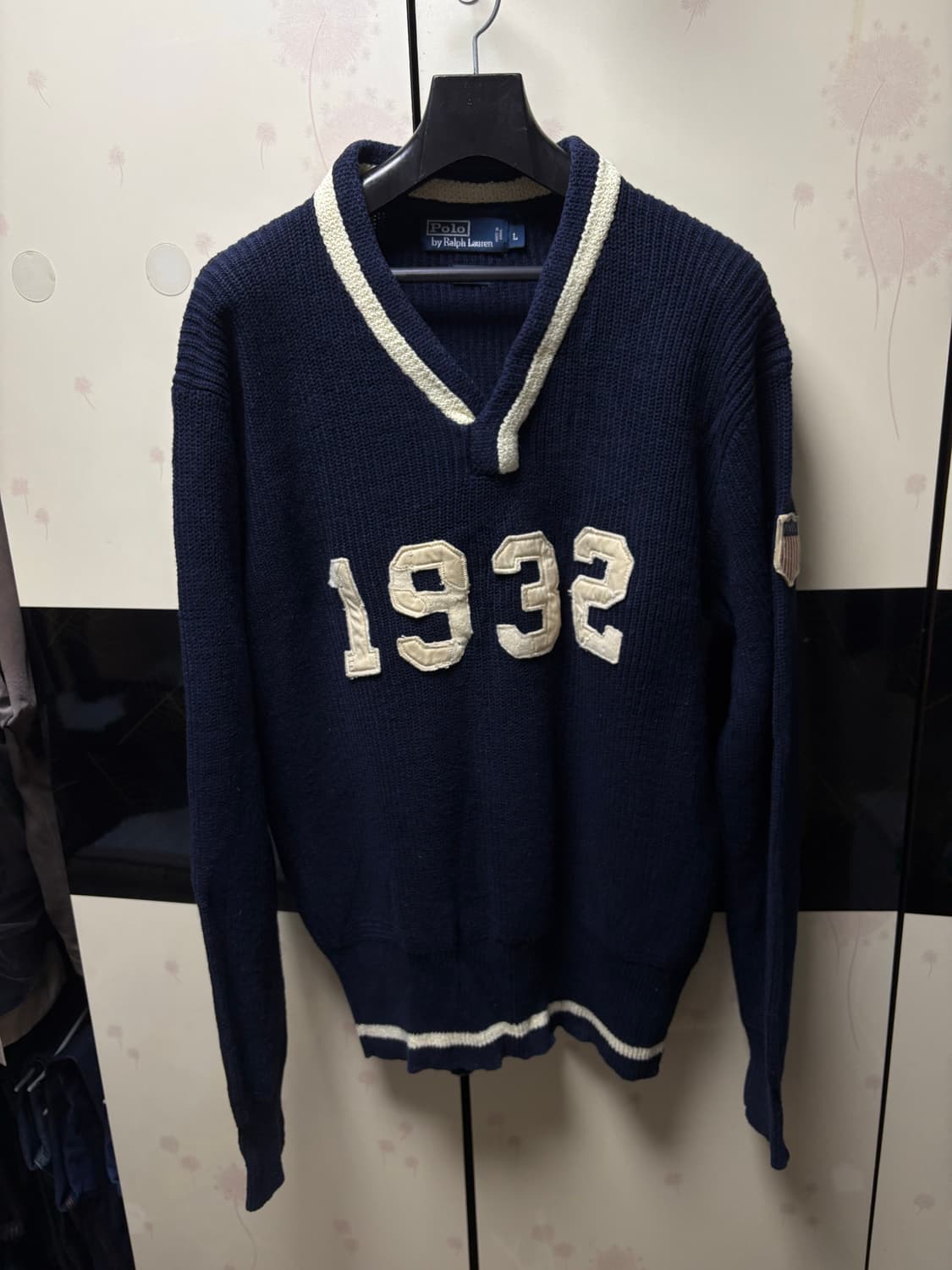 [L] 폴로 랄프로렌 V넥 크리켓 니트 상품이미지1