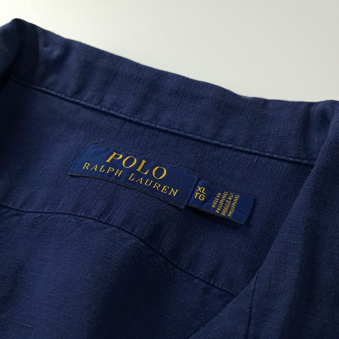 CK193 XL 폴로 린넨라이오셀 오픈칼라 네이비 반팔 셔츠 남방 상품이미지3