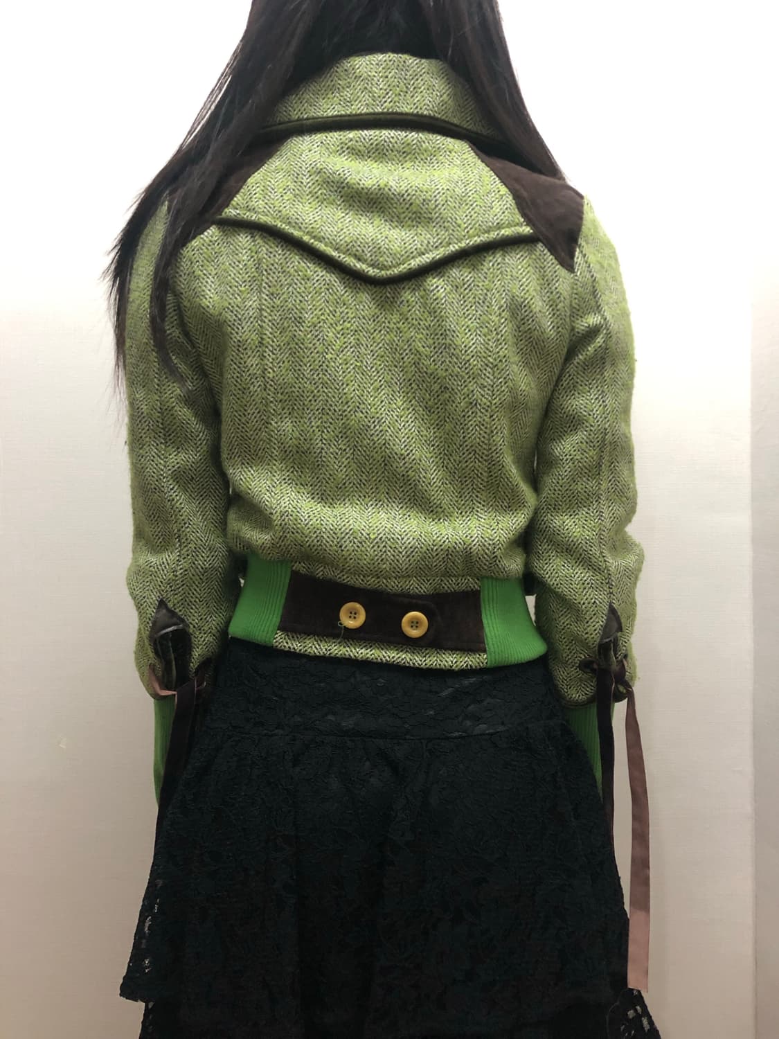 빈티지 그린 울 버튼 자켓 상품이미지8