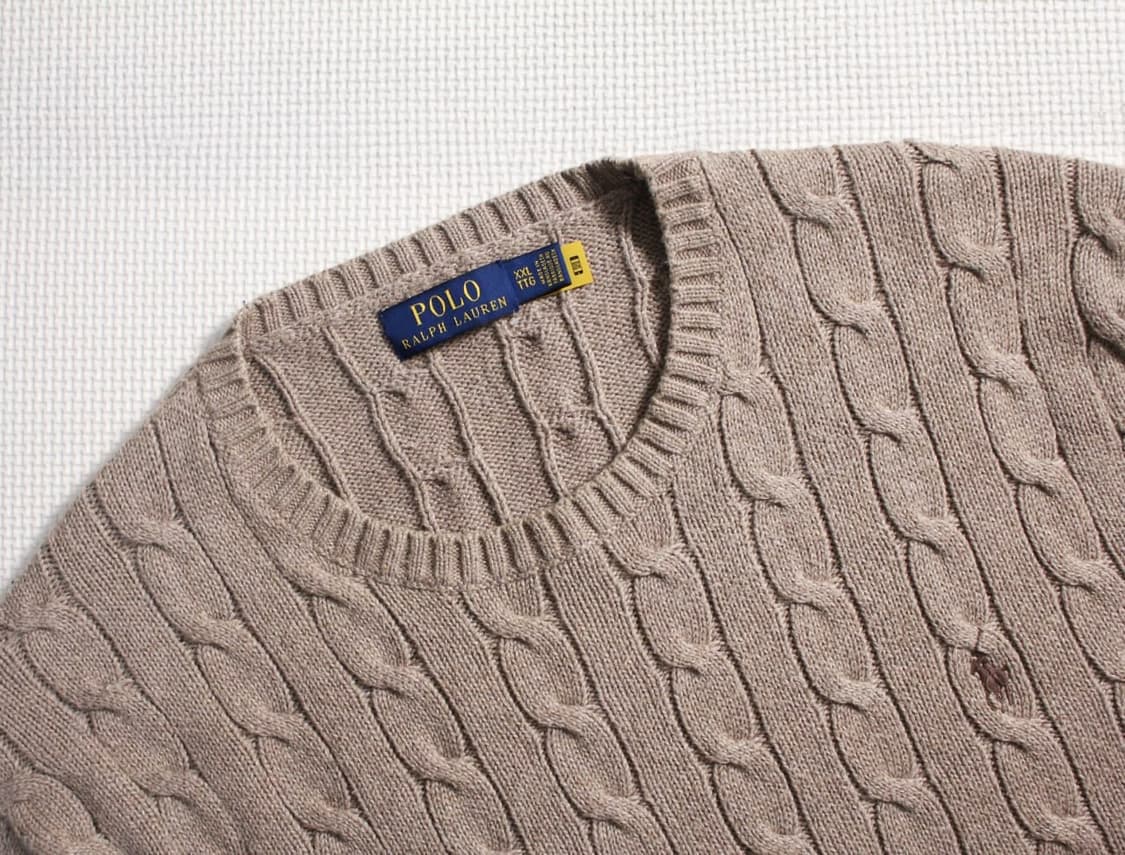 Polo 폴로 랄프로렌 베이지 케이블 니트  상품이미지4